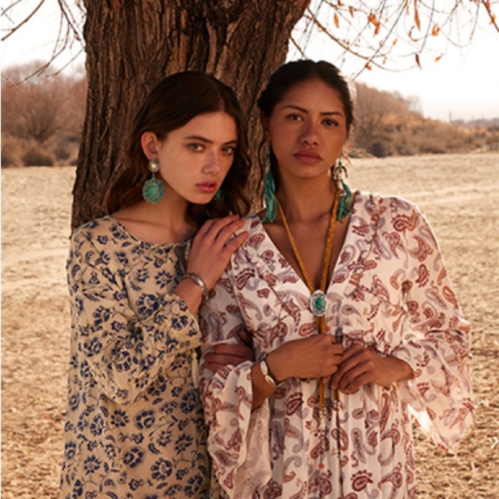 Prairie Concho Suede Leather Drop Bolo Style Necklace - Picture 3 of 3